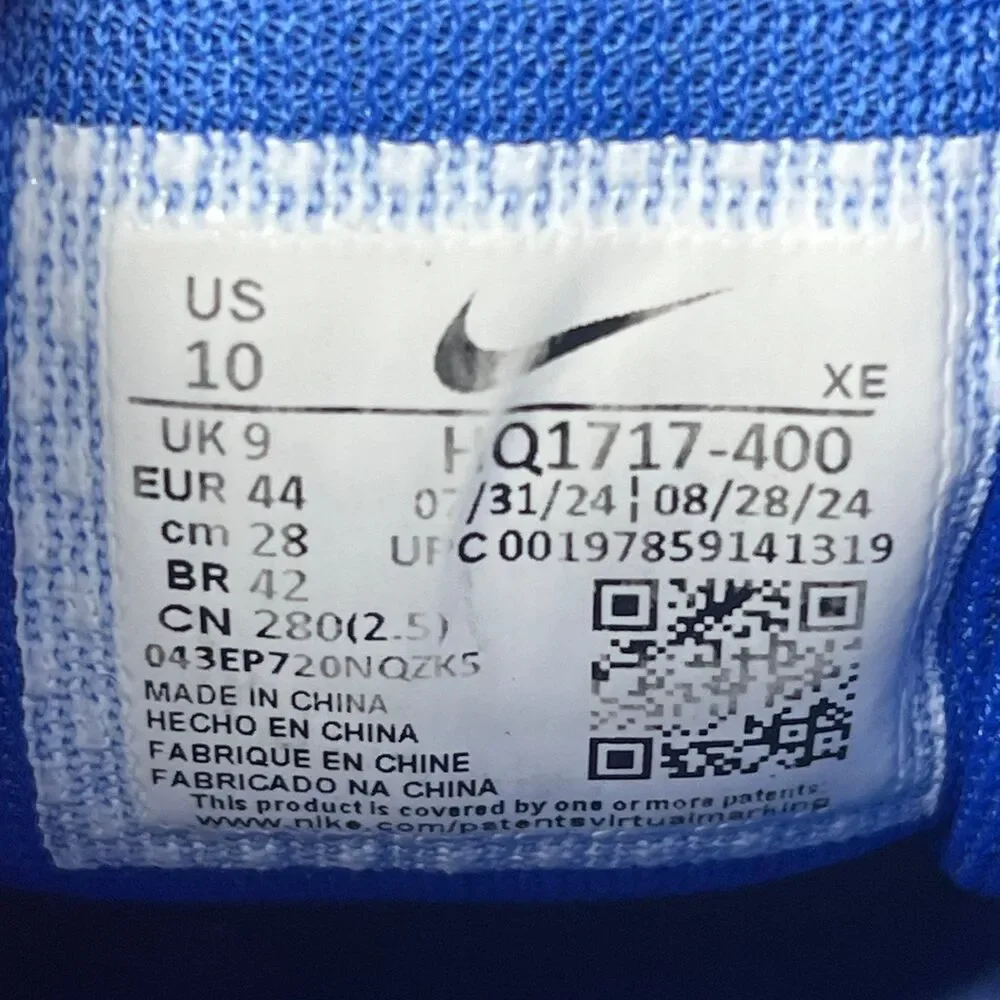 Nike Air Zoom Pegasus 41 Racer Blue Athletic Running Shoes Mens 10 HQ1717-400
